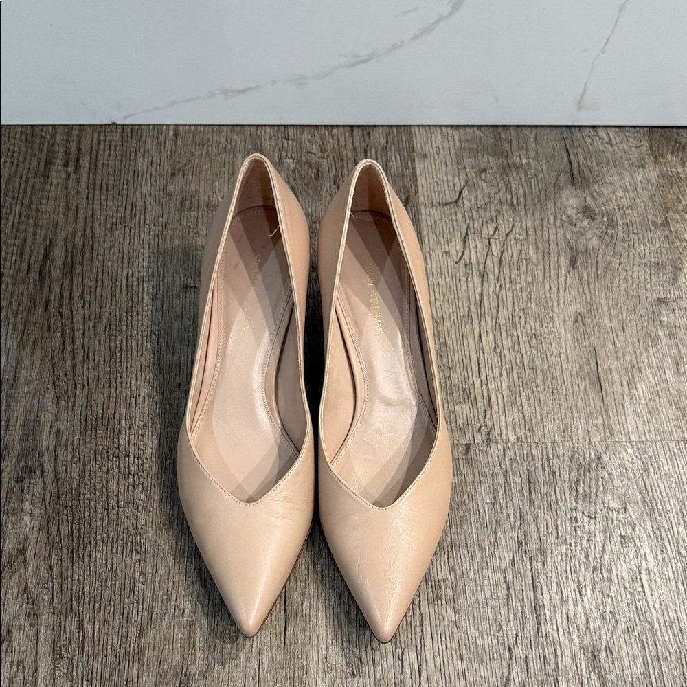 Stuart Weitzman Nude/Blush Pointed Toe Pumps